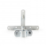 Nedis Satellit Vægbeslag | Minimum vægafstand: 550 mm | Maksimal vægafstand: 950 mm | Afstand til Væg: 0.00 mm | Diameterklemme: 32 - 42 mm | Stål | Sølv