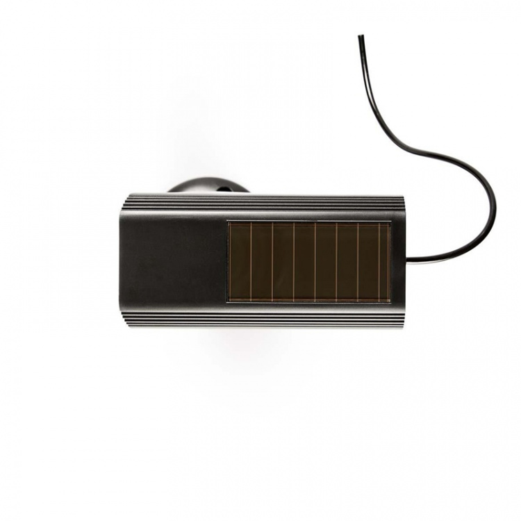 Nedis Attrap Overvågningskamera | Kugle | IP44 | Batteri / Solar Powered | Udendørs | Inkl. vægbeslag | Sort