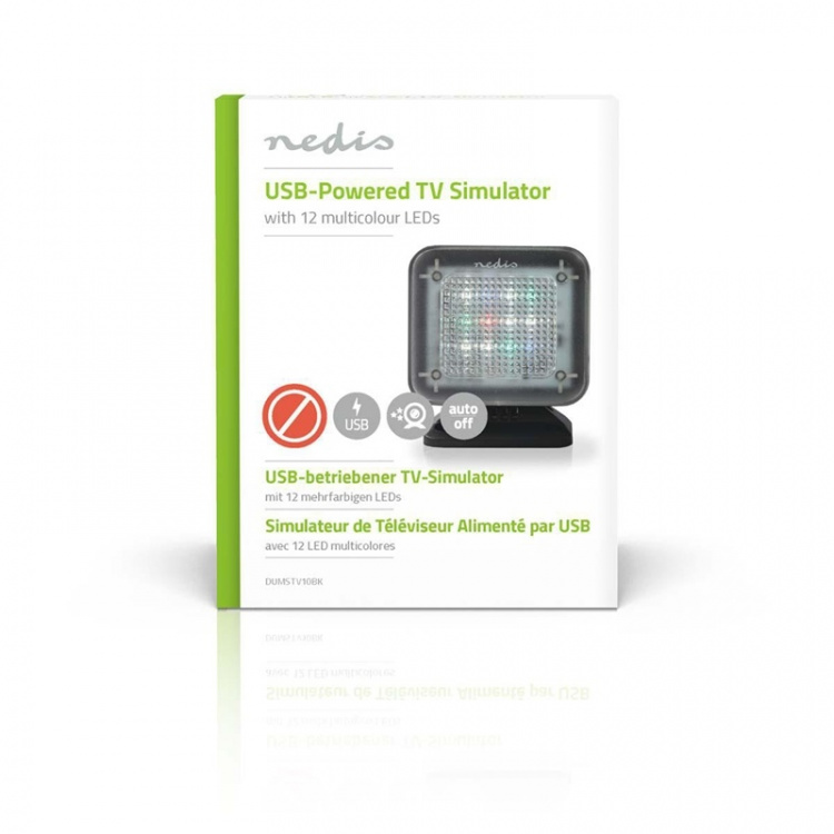 Nedis TV Simulator | USB Drevet | Indendørs | Sort