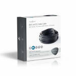 Nedis CCTV Overvågningskabel | BNC / DC | 10.0 m | Runde | PVC | Sort | Gaveæske