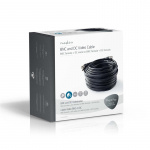 Nedis CCTV Overvågningskabel | BNC / DC | 20.0 m | Runde | PVC | Sort | Gaveæske