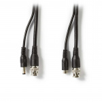 Nedis CCTV Overvågningskabel | BNC / DC | 30.0 m | Runde | PVC | Sort | Gaveæske
