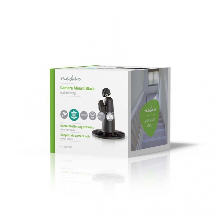 Nedis Kamera Mount | Vippevinkel: 90 ° | Maksimal vægt: 3 kg | Stål | Sort