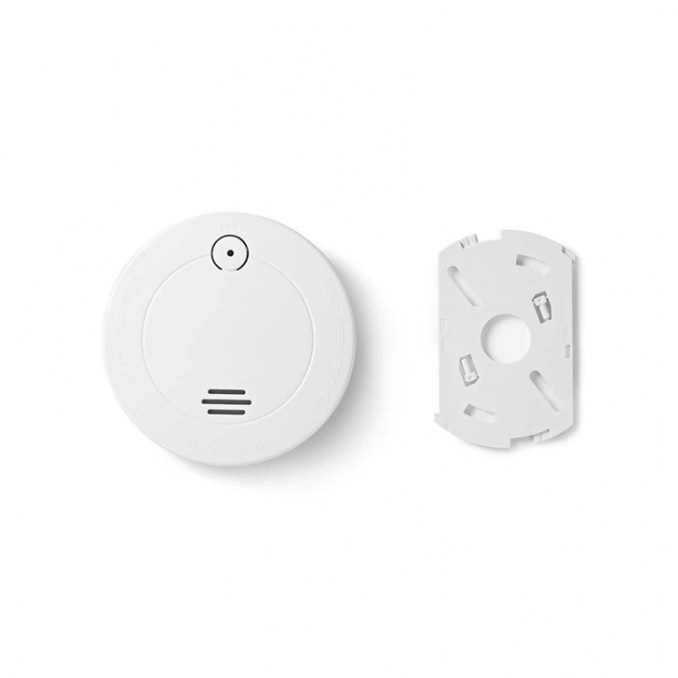 Nedis Røgalarm | Batteri | Batteri levetid op til: 1 År | EN 14604 | Med testknap | 85 dB | ABS | Hvid