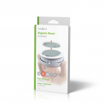 Nedis Detektormontering | Diameter: 70 mm | Magnetisk | Tape | Sølv