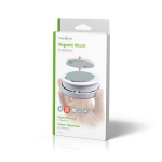 Nedis Detektormontering | Diameter: 70 mm | Magnetisk | Tape | Sølv