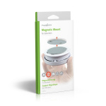 Nedis Detektormontering | Diameter: 70 mm | Magnetisk | Tape | Sølv