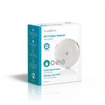 Nedis SmartLife Vand Detektor | Wi-Fi | Batteri | Udvidelse inkluderet | Maks. batteritid: 24 måned | 50 dB | Hvid