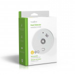 Nedis Heat Alarm | Batteri | Batteri levetid op til: 1 År | Med testknap | 85 dB | ABS | Hvid