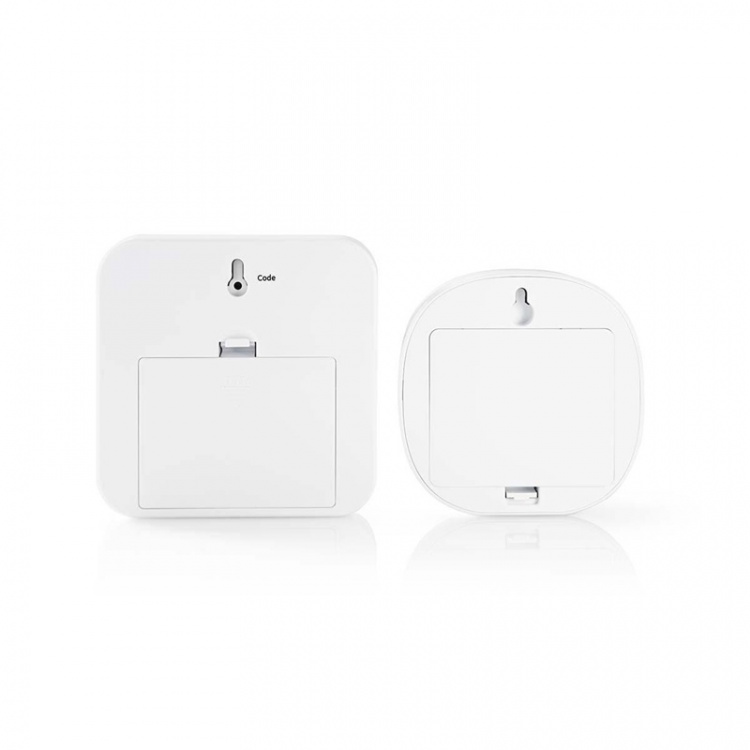 Nedis Motion Detektor Alarm | Batteri | 6x AA/LR6 | 85 dB | Detektorområde: 6 m | Væg | Blå / Hvid