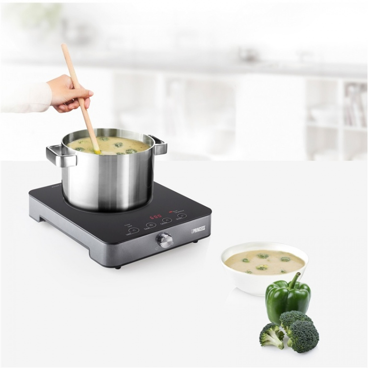 Princess Induktionsplatta singel med digital display