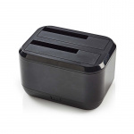 Nedis Harddisk Dockingstation | USB 3.0 | USB Type-A | 2 Diske | 2.5 / 3.5 