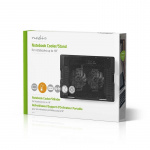 Nedis Stander til Notebook | Antal ventilatorer: 2 | USB Drevet | Antal vinkler: 4 | 18 