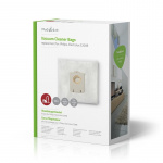 Nedis Støvsugerpose | 12 stk. | Syntetisk | Mest solgt for: Philips / Electrolux | Hvid