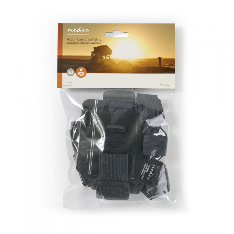 Nedis Action Cam Mount | Bryst | Sort