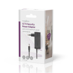 Nedis CCTV Strømadapter | 2.0 A | 12 V DC | 5,5 x 2,1 mm han | Han | 1.50 m | Sort