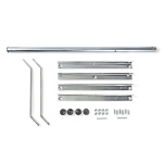 Nedis Satellit Balkon Stand | mast længde: 1.00 m | Maksimal størrelse: 90.0 cm | Bundpladestørrelse: 1 x 50 x 50 cm | Stål | Sølv