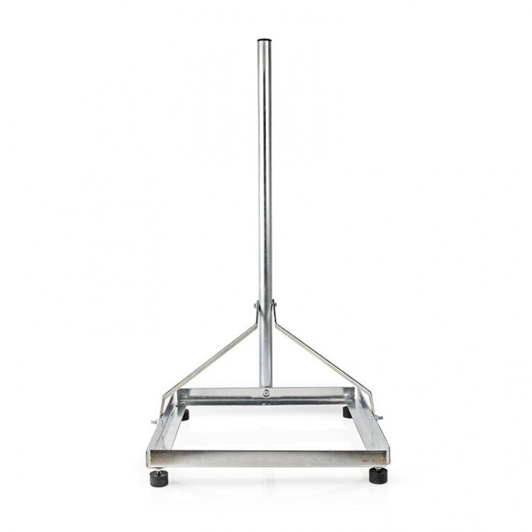 Nedis Satellit Balkon Stand | mast længde: 1.00 m | Maksimal størrelse: 90.0 cm | Bundpladestørrelse: 1 x 50 x 50 cm | Stål | Sølv