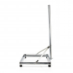 Nedis Satellit Balkon Stand | mast længde: 1.00 m | Maksimal størrelse: 90.0 cm | Bundpladestørrelse: 1 x 50 x 50 cm | Stål | Sølv