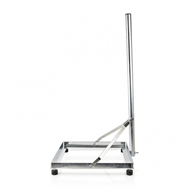 Nedis Satellit Balkon Stand | mast længde: 1.00 m | Maksimal størrelse: 90.0 cm | Bundpladestørrelse: 1 x 50 x 50 cm | Stål | Sølv