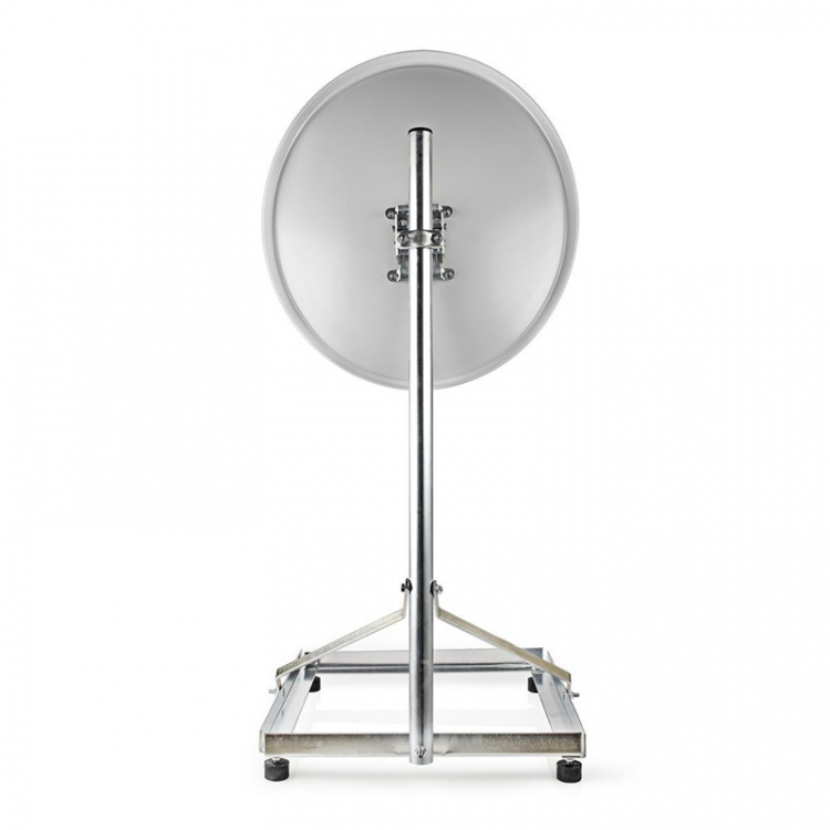 Nedis Satellit Balkon Stand | mast længde: 1.00 m | Maksimal størrelse: 90.0 cm | Bundpladestørrelse: 1 x 50 x 50 cm | Stål | Sølv