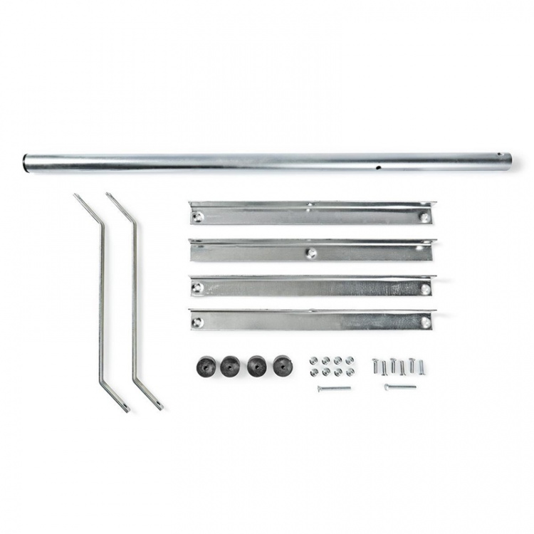 Nedis Satellit Balkon Stand | mast længde: 1.00 m | Maksimal størrelse: 90.0 cm | Bundpladestørrelse: 1 x 50 x 50 cm | Stål | Sølv