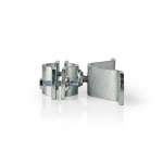 Nedis Satellit Mast Clamp | Diameterområde: 38 - 40 mm | Stål | Sølv