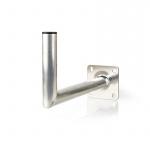 Nedis Satellit Vægbeslag | Afstand til Væg: 450 mm | Diameterklemme: 50 mm | Maksimal størrelse: 100 cm | Aluminium | Sølv