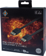 DELTACO GAMING DisplayPort cable, 7680x4320 60Hz, 2m, black