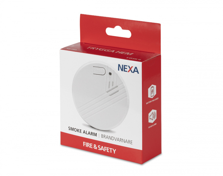 NEXA KD-134A Long-Life smoke detector, 10-year battery, 85db, white NEXA KD-134A Long-Life smoke detector, 10-year battery, 85db, white