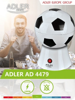 Adler-popcornmaskine, der ligner en fodbold Adler-popcornmaskine, der ligner en fodbold