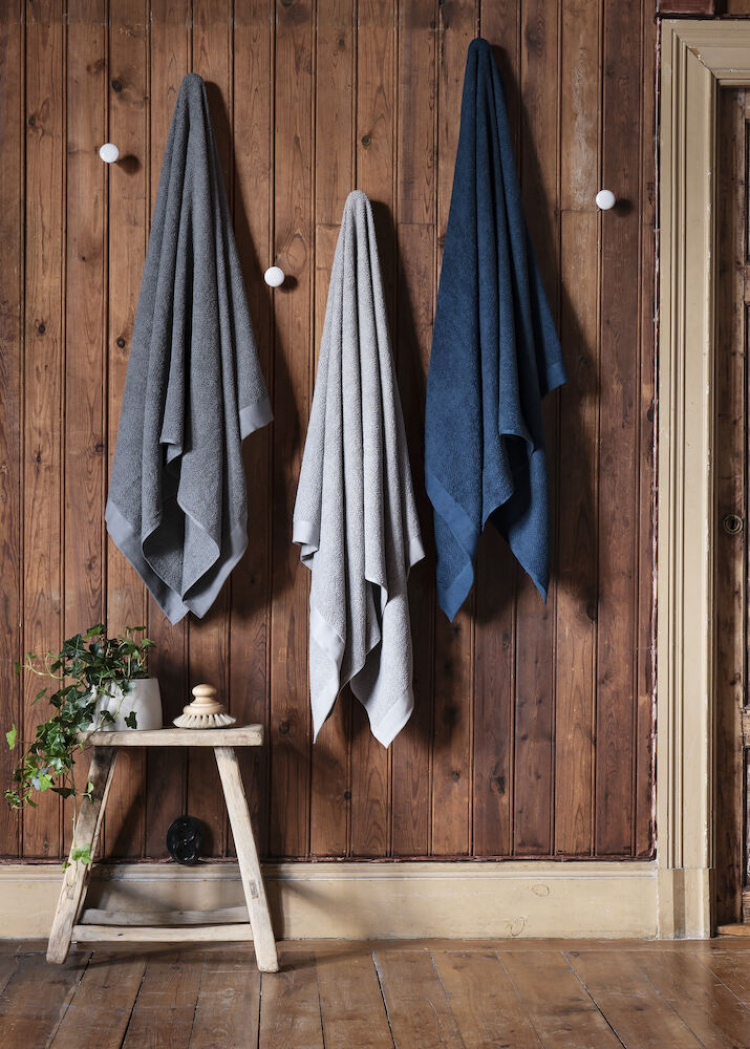 Kosta Linnewäfveri Frotté Bomull/Lin Mörkgrå 50X70