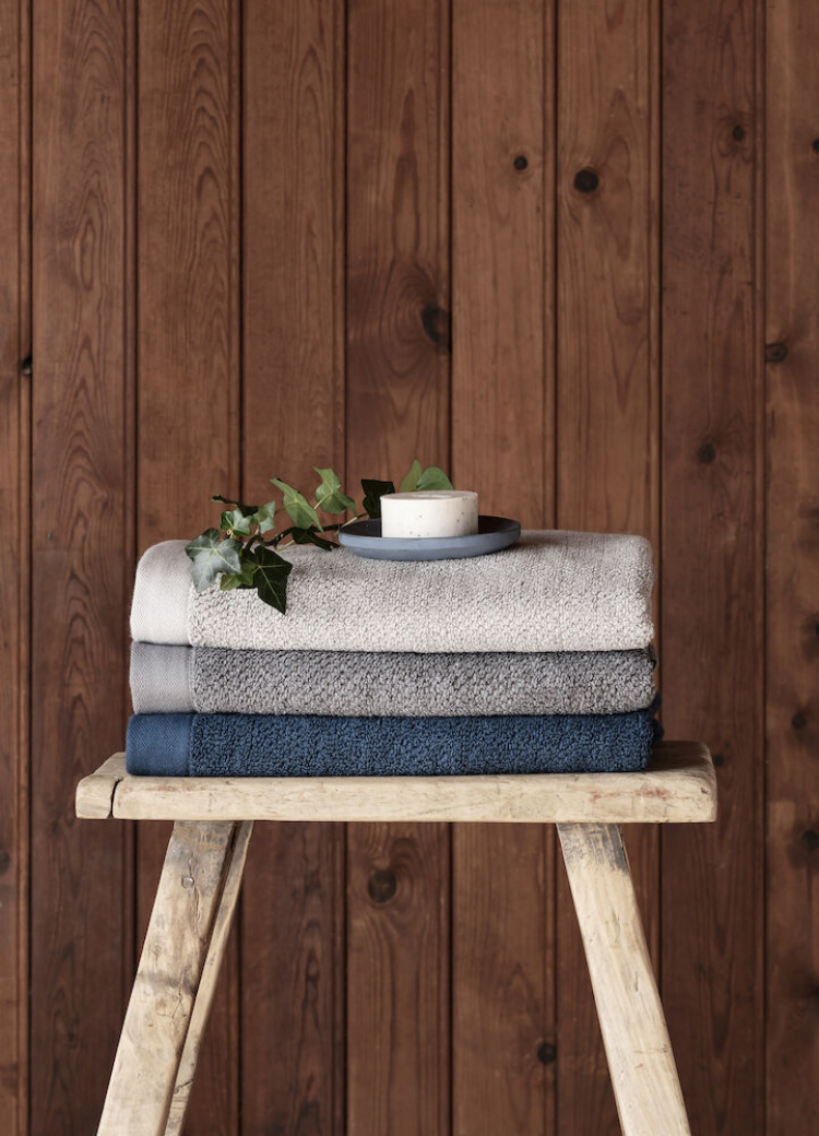 Kosta Linnewäfveri Frotté Bomull/Lin Marin 90X150