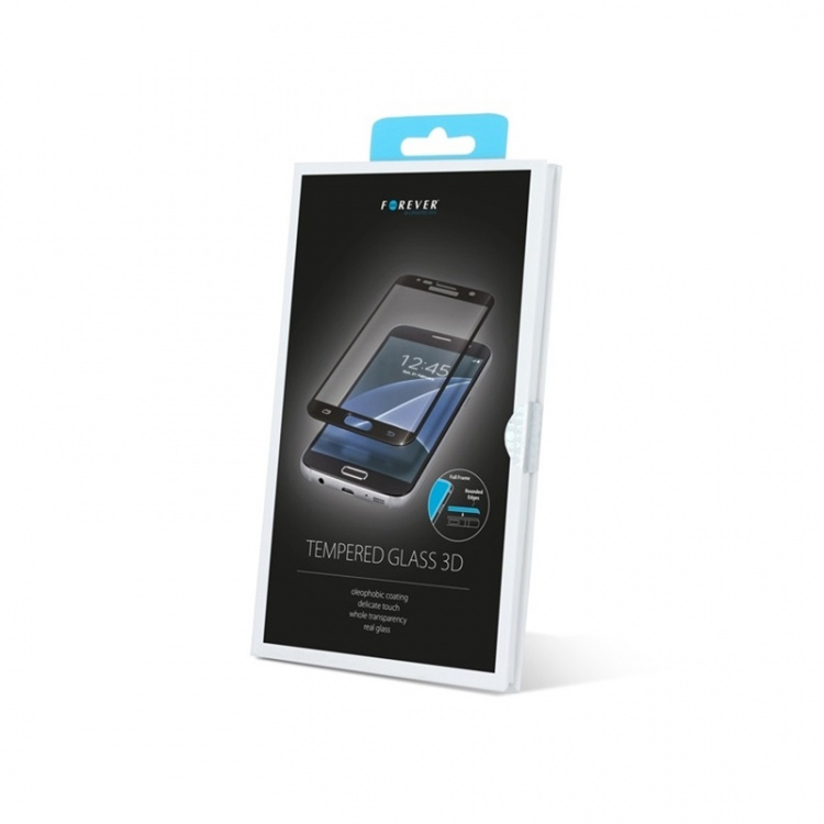 3D-hærdet glas til Huawei Honor 9 - hvid ramme