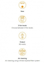 Beurer Luftrenare LR310, 35KVM, Hepa- & kolfilter, Vit