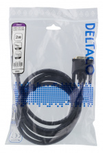 DELTACO HDMI til DVI-kabel, 2 m, Full HD, sort