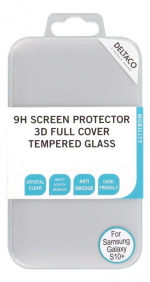 DELTACO screen protector, Galaxy S10+, 3D curved, full screen DELTACO screen protector, Galaxy S10+, 3D curved, full screen