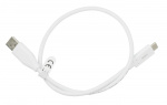 DELTACO USB-C to USB-A cable, 0.5m, 3A, USB 2.0, white