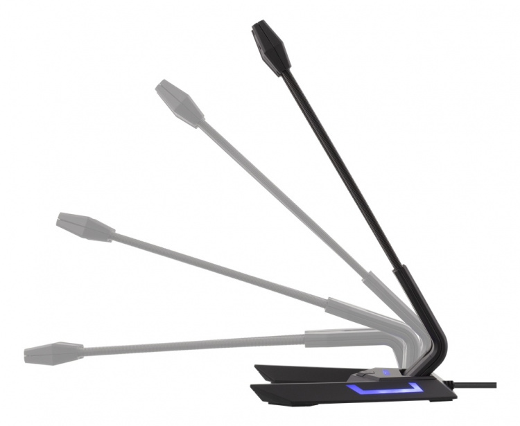 DELTACO USB Desktop Microphone, frequency range, 100Hz - 1kHz, sensiti DELTACO USB Desktop Microphone, frequency range, 100Hz - 1kHz, sensiti