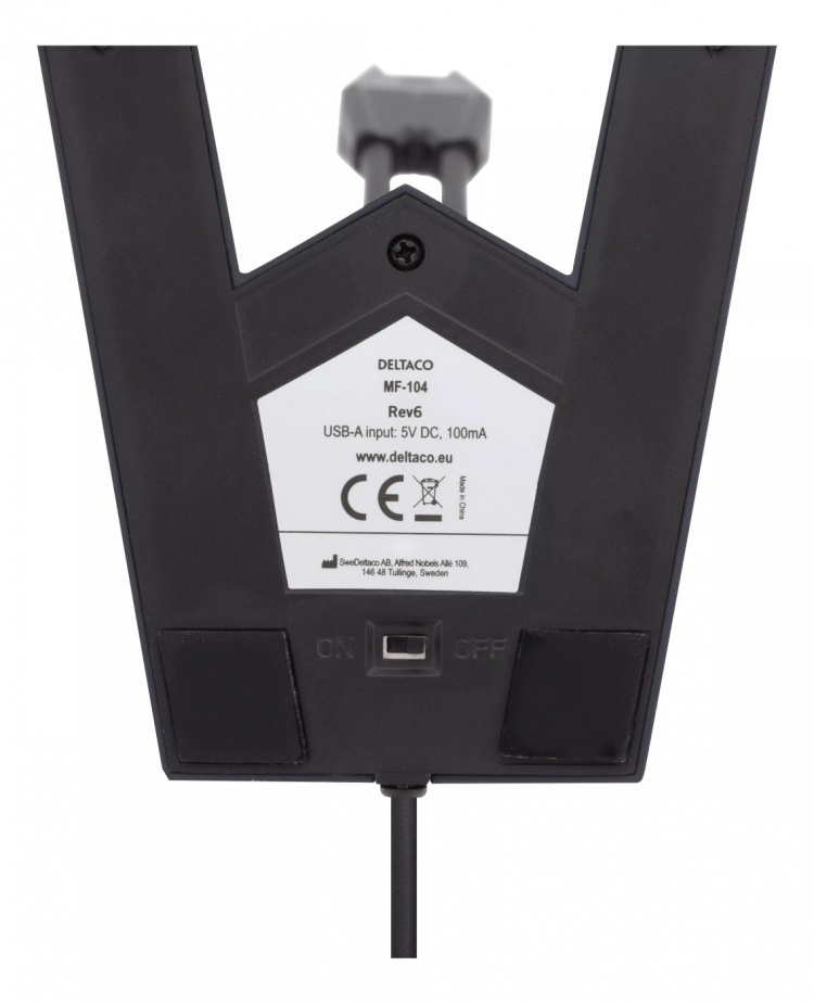 DELTACO USB Desktop Microphone, frequency range, 100Hz - 1kHz, sensiti DELTACO USB Desktop Microphone, frequency range, 100Hz - 1kHz, sensiti