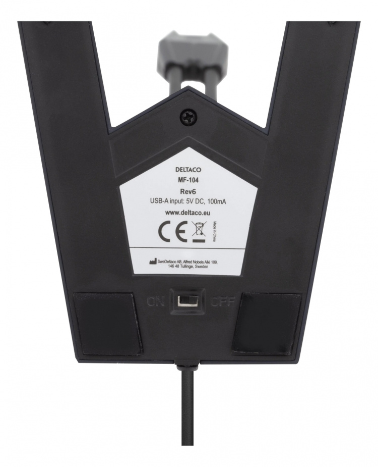 DELTACO USB Desktop Microphone, frequency range, 100Hz - 1kHz, sensiti DELTACO USB Desktop Microphone, frequency range, 100Hz - 1kHz, sensiti