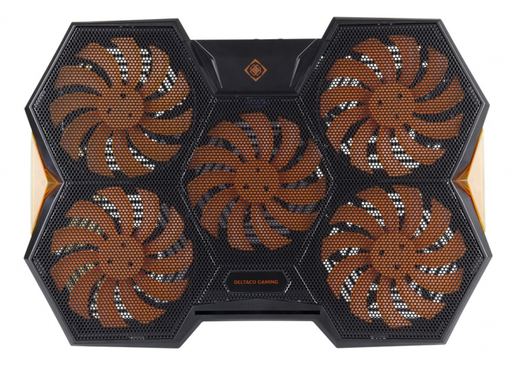 DELTACO GAMING Laptop cooler, 1000-1300 RPM, 5x140mm fans, 2xUSB-A DELTACO GAMING Laptop cooler, 1000-1300 RPM, 5x140mm fans, 2xUSB-A