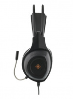 DELTACO GAMING Stereo headset, 2 x 3.5 mm, LED, 2 m cable, black DELTACO GAMING Stereo headset, 2 x 3.5 mm, LED, 2 m cable, black