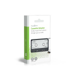 Nedis Bil Audio Aux kassetteadapter | 3.5 mm | Kabellængde: 1.00 m | Sort