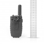 Nedis Walkie-talkie Set | 2 Håndsæt | 8000 m | Antal frekvenskanaler: 8 | PTT / VOX | 150 min | Hovedtelefonudgang | Sort