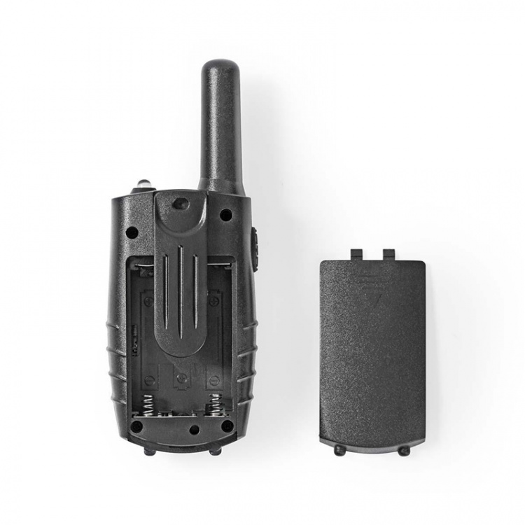 Nedis Walkie-talkie Set | 2 Håndsæt | 8000 m | Antal frekvenskanaler: 8 | PTT / VOX | 150 min | Hovedtelefonudgang | Sort