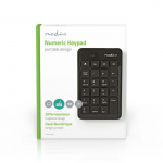 Nedis Wired Keyboard | USB-A | Kontor | Enhånds | Numerisk | Numerisk tastatur