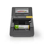 Nedis Batteri Tester | 9V - AA - AAA - Button Cell - C - D | Sort