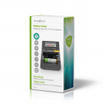 Nedis Batteri Tester | 9V - AA - AAA - Button Cell - C - D | Sort