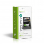 Nedis Batteri Tester | 9V - AA - AAA - Button Cell - C - D | Sort